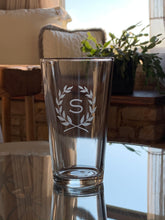 Load image into Gallery viewer, Pint Glass with Monogram, 16 oz