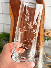 Load image into Gallery viewer, Couples Initials Champagne Flute – Personalized Stemless Glass Pair