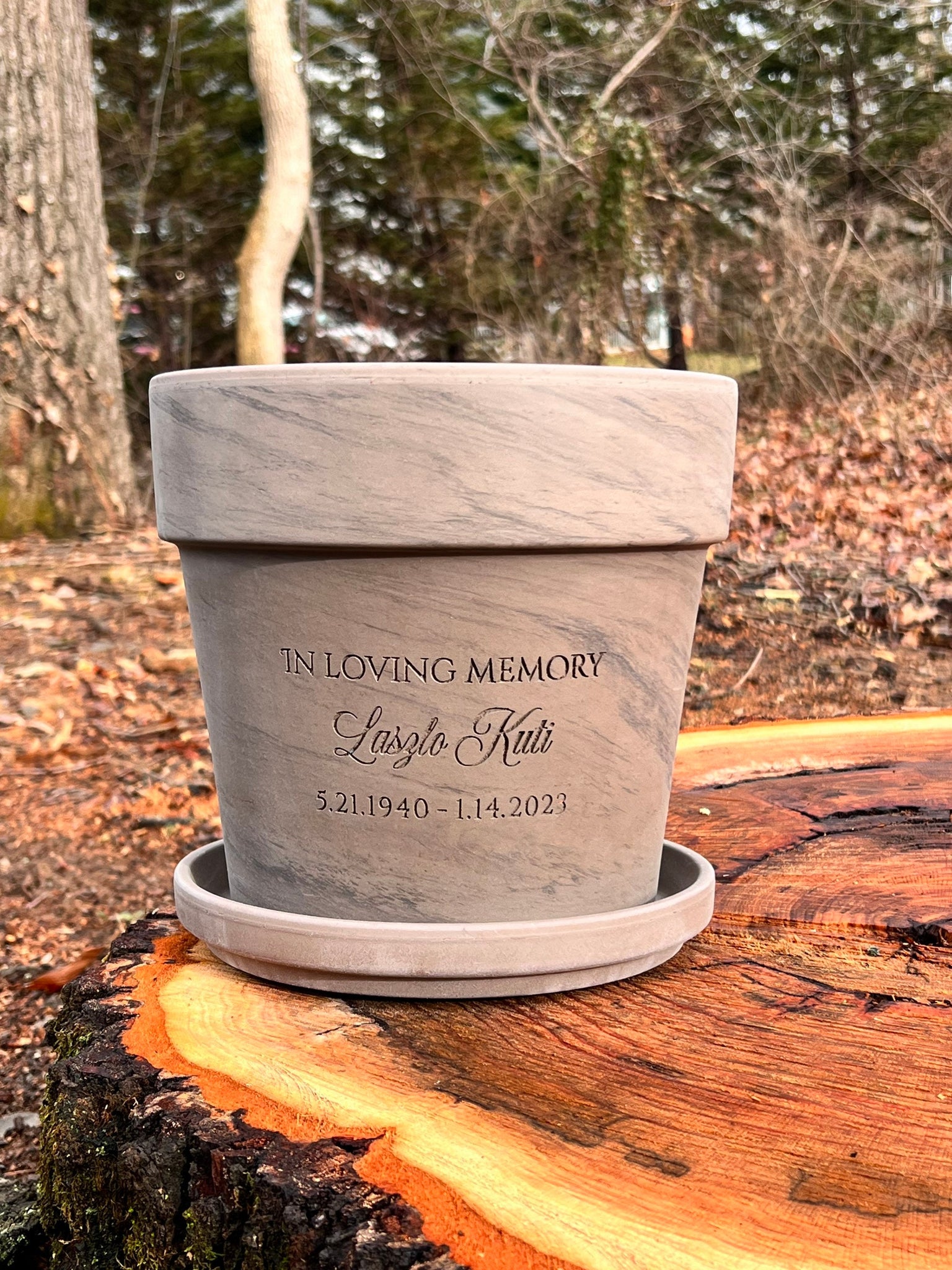 personalized pots for plants Engraved Sympathy Flowerpot – Memorial Gift – Personalized Clay Planter – In Loving Memory Garden Pot