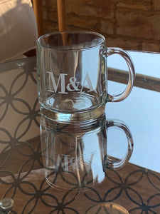 13 oz Coffee Mug Personalized with Monogram, Thirsty + Vine at $17