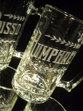 Load image into Gallery viewer, Beer Mug with Hand Cut Name 15 oz, Stone Wheel Engraved at $18