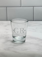 Load image into Gallery viewer, Set of 4 | Monogrammed Shot Glass 1 oz