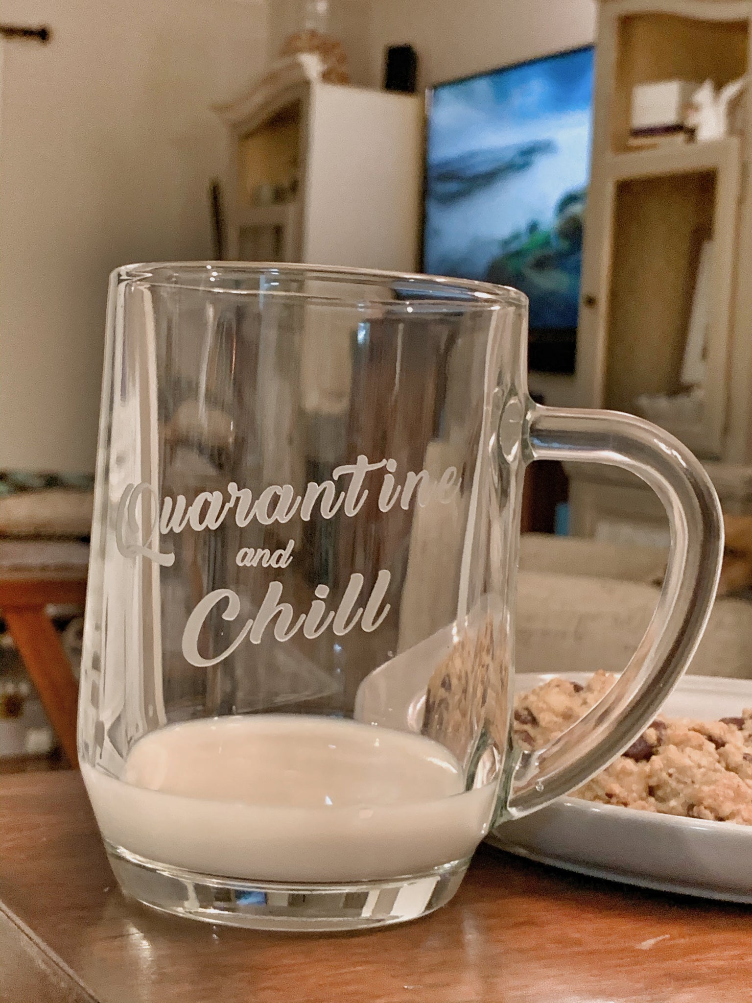 Personalized Clear Glass Coffee Mug, Personalized Coffee Mug