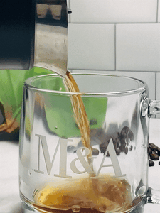 13 oz Coffee Mug Personalized with Monogram - Loop
