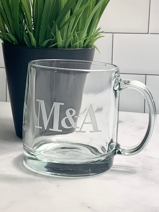 13 oz Coffee Mug Personalized with Monogram, Thirsty + Vine at $17